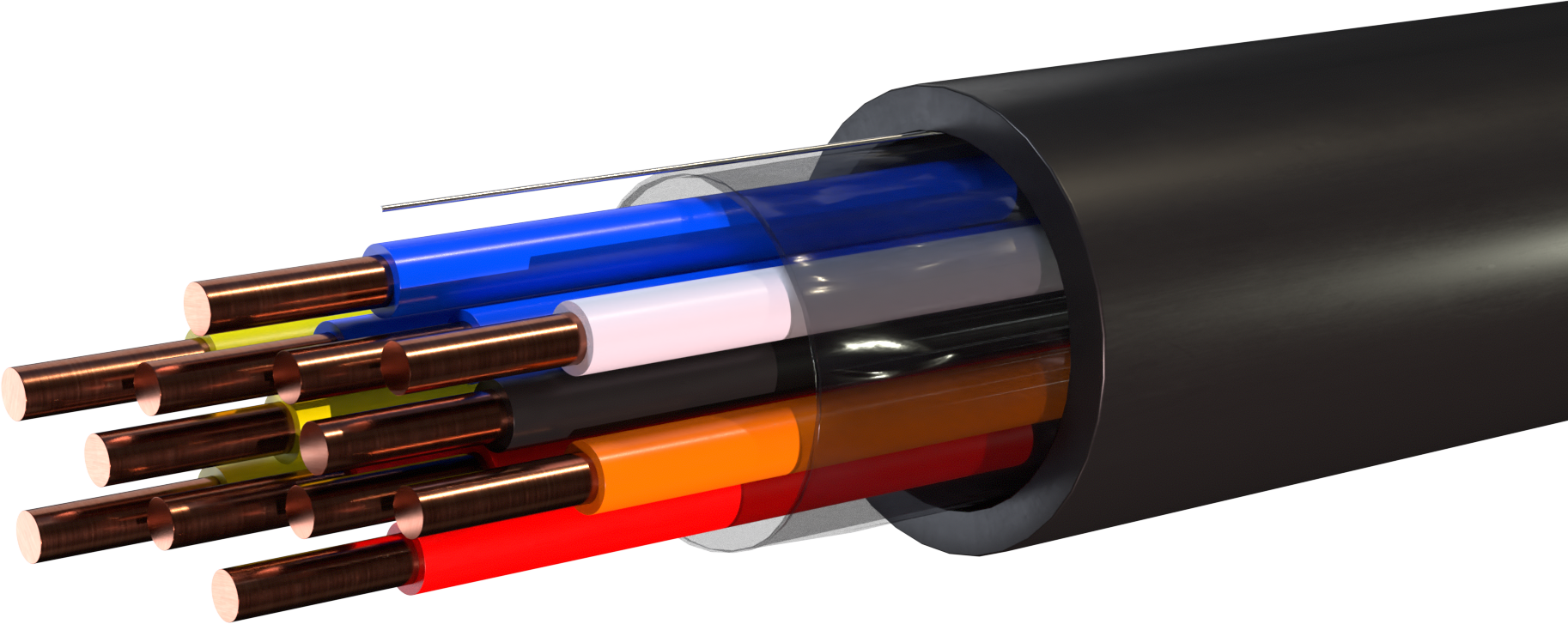 MTO Runner Traffic Cable 12C 14 awg  Solid Bare Copper