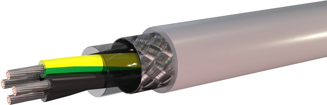 Moderate Flex Shielded Power/Control/Tray Cable Grey Jacket