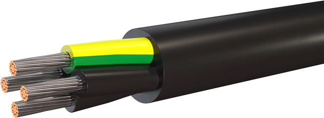 Moderate Flex Unshielded Power/Control/Tray Cable Black Jacket